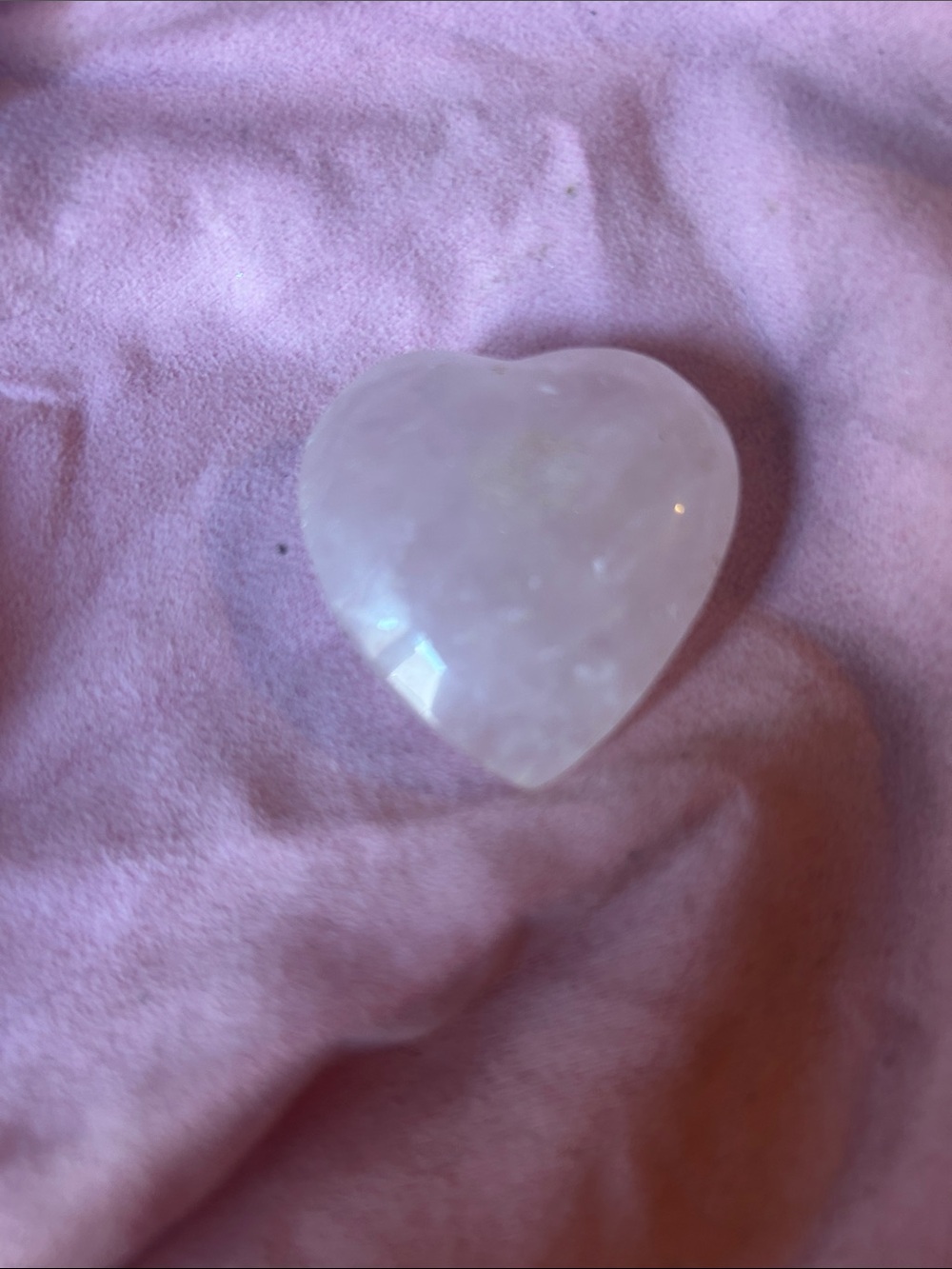 Rose Quartz Heart Crystal Accent - Pink Decorative Stone